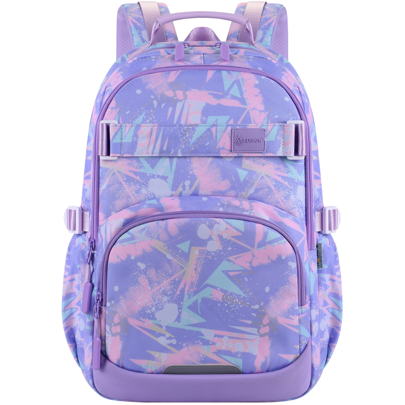Edison Middle School Girls Backpack Spine Protection Load Reduction Junior High Water-Resistant Camouflage Reflective Large Capacity Bag L12-2