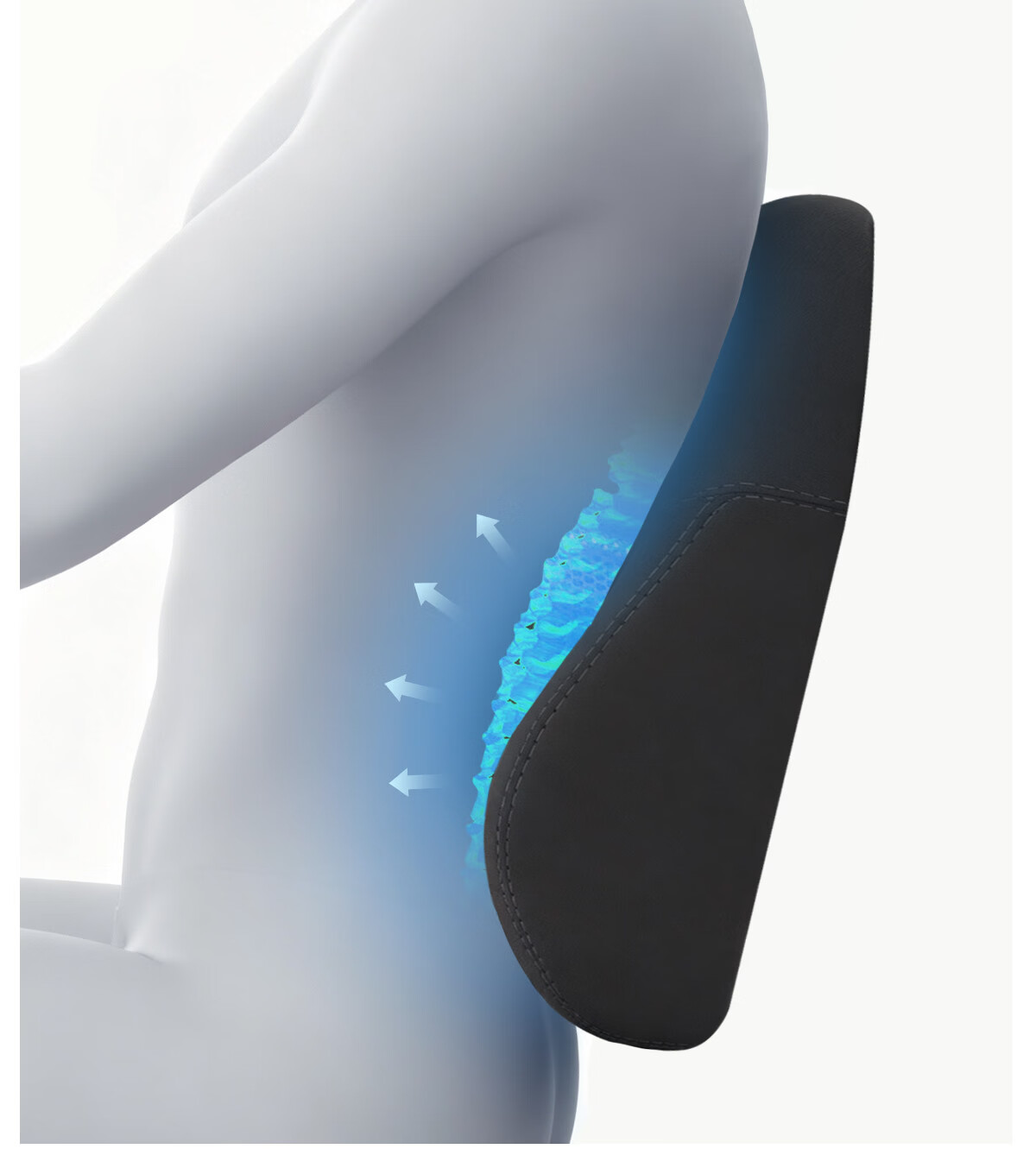 MLILY Fast Charging Zero Pressure Car Headrest Universal Four-Season Seat Cushion Neck Support Pillow for Long Sitting Comfort and Pressure Relief 8