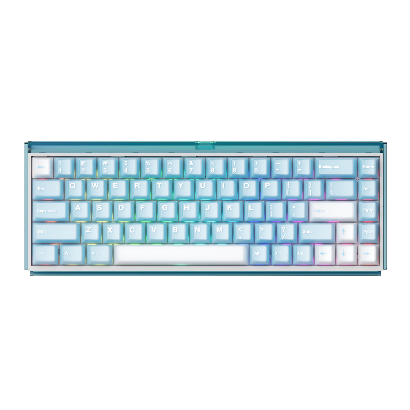 AKKORay68 Wired Magnetic Axis Gaming Keyboard for Esports Valorant RT Mode Adjustable 68-Key Layout 8K Report Rate Mechanical Keyboard with Dual Lightbox for Office