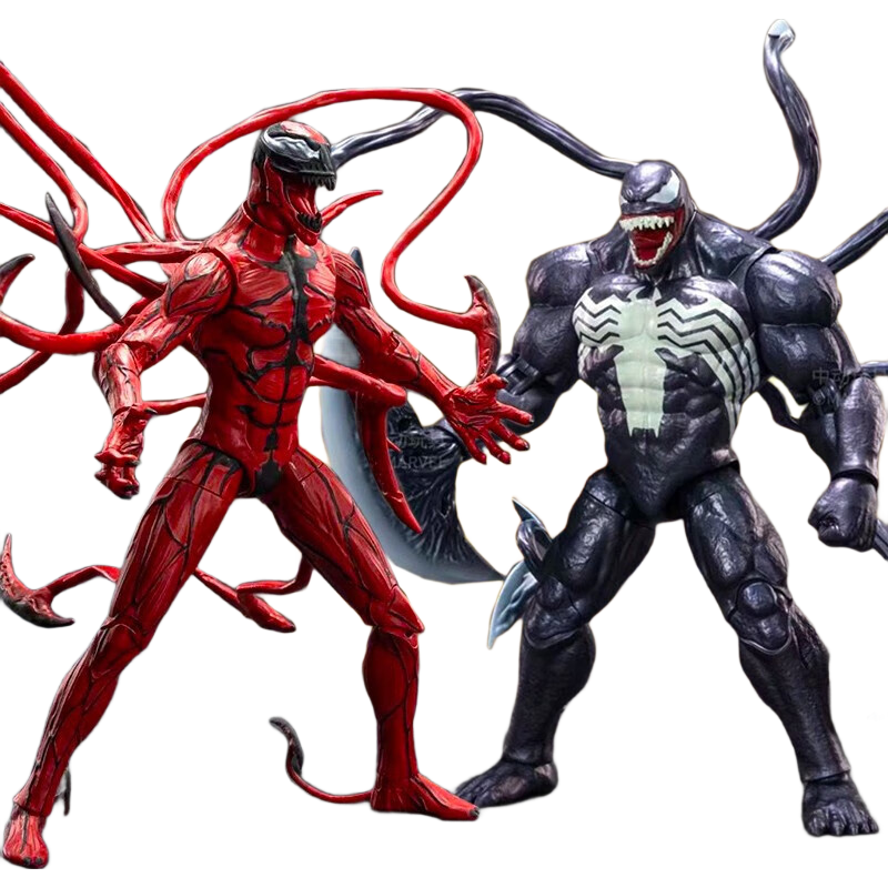 Marvel Venom Carnage Action Figure, Avengers Villain Figurine, Movable Model, Birthday Gift