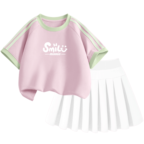 Disney Girls' Sportswear Set 2026 Summer New Breathable Comfortable Versatile Cute Girls' Clothing
