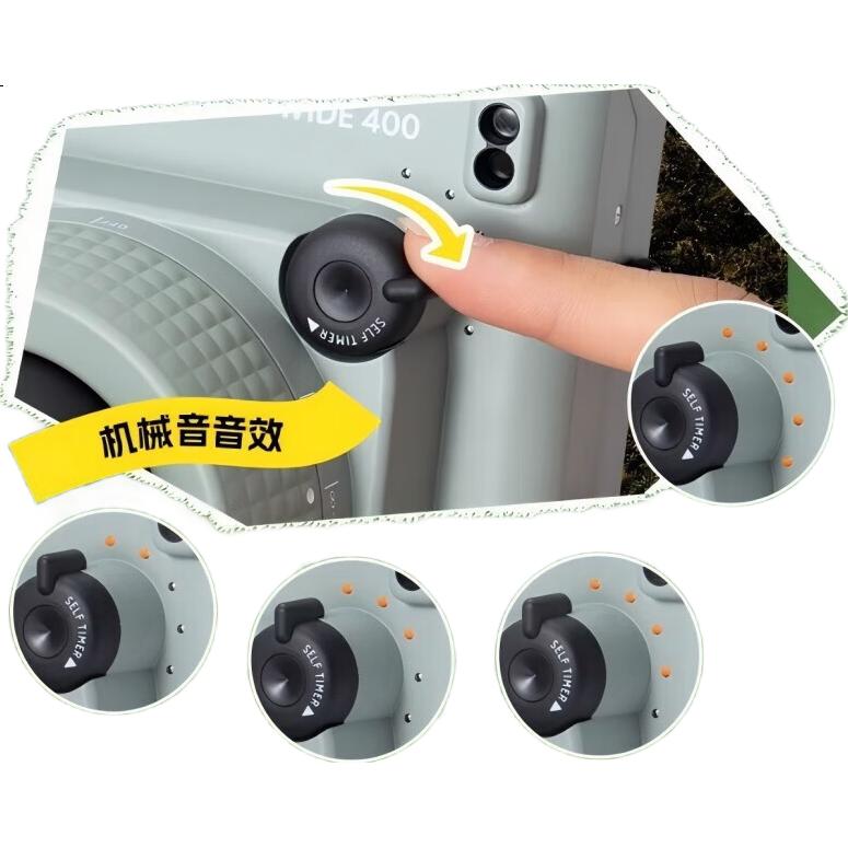 FUJIFILM instax WIDE 400 Instant Film Vintage Camera with Film Green International Edition Birthday Gift