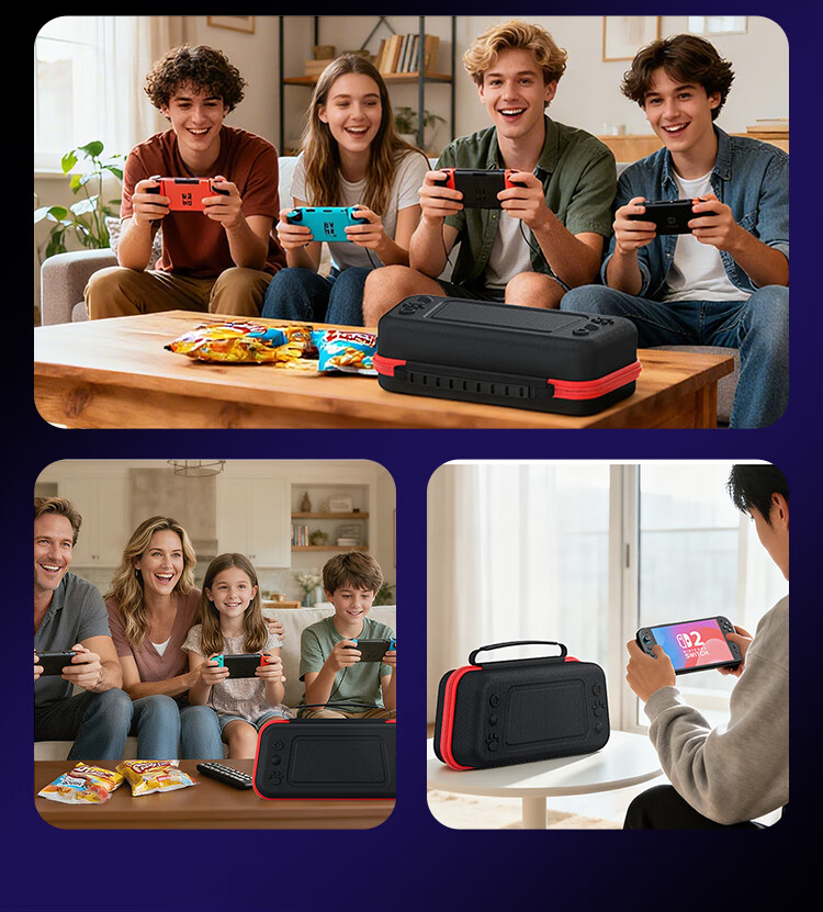 NVV Switch 2 Storage Bag NS2 Game Console Protective Case Portable Handheld Controller Grip Full Set Large Capacity Accessories Shockproof Hard Case NG-P2S 11