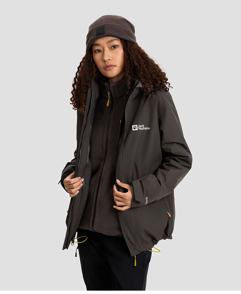 JackWolfskin CRUSH'IN Fleece Liner 3-in-1 Jacket 5012776 Navy Blue 2XL 53
