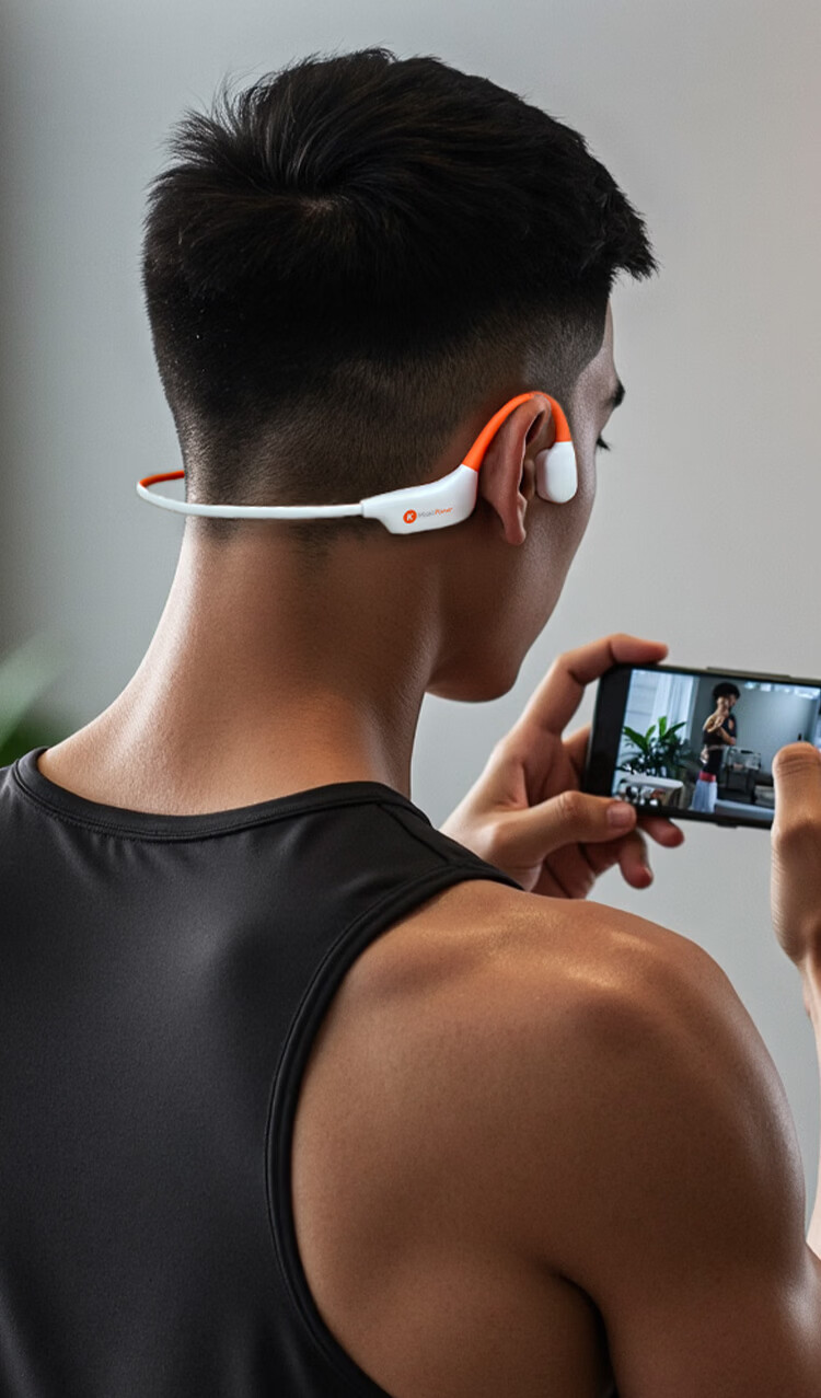 KUGOU Flagship 6.0 Bone Conduction Bluetooth Headphones Waterproof Level 8 Volume Level 16 Swimming Sports Running Cycling Open Ear Hook Long Battery Life Underwater Integrated MP3 K8 14