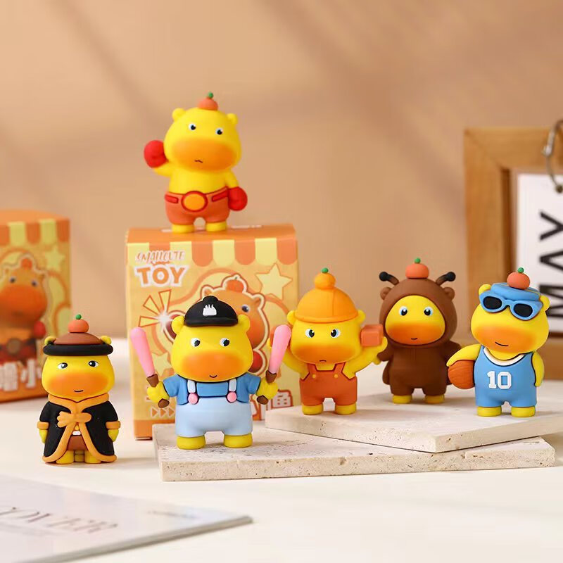 Shangmei Beibei Capybara Hole Fun Blind Box Poke Fun Lucky Draw Student Prize Kindergarten Gift Toy Birthday Present 9