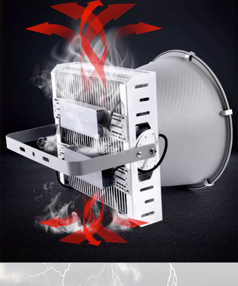 Yaming LED Tower Crane Light High Power Waterproof Spotlight Floodlight Outdoor Stadium Lighting 800W 2