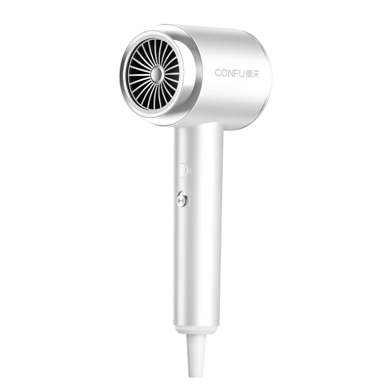 CONFU 1.1 Billion Plasma Hair Dryer, High Power, Fast-Drying, Gentle on Hair, for Men And Women, Home Use, Negative Ion Hair Protection, Gift, B1 White