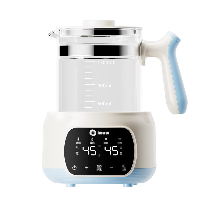 IWVW Temperature-Controlled Kettle Large Capacity Baby Milk Warmer Milk Preparation Heater Electric Water Boiler Health Pot