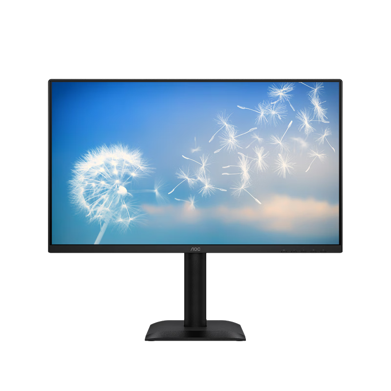 AOC Monitor 2K 23.8-inch Computer Display Screen Office Study Low Blue Light Rotatable Adjustable Desktop Expansion Laptop External Screen Q24E4
