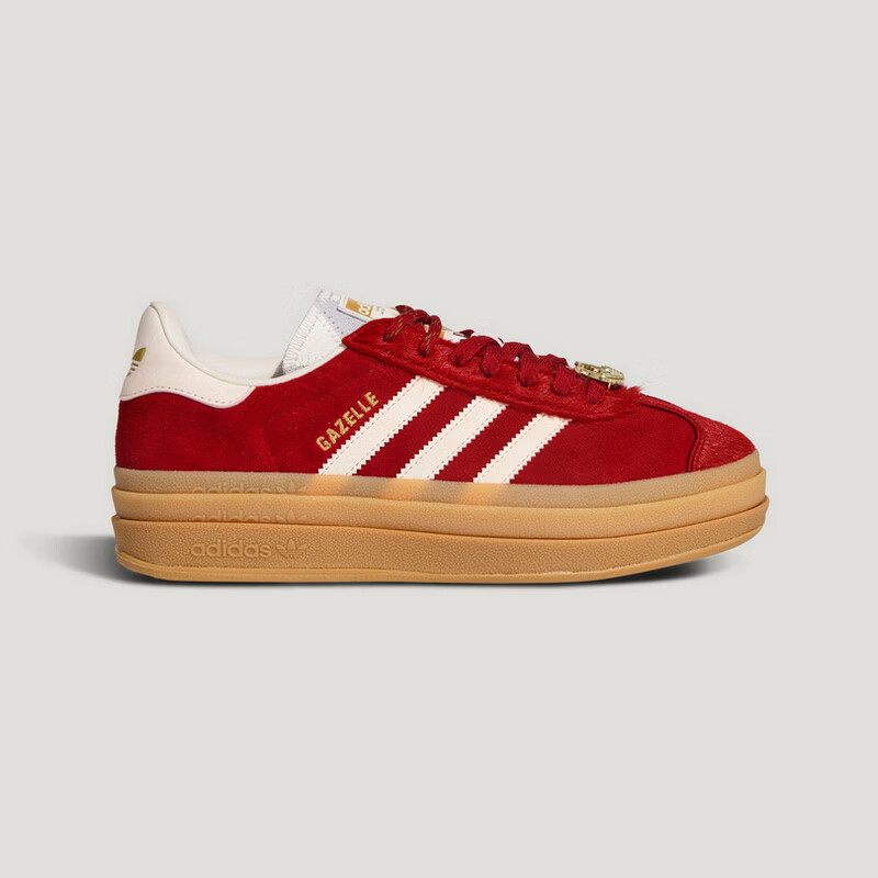 Adidas Originals Year of the Horse Limited Edition New Year Women's GAZELLE BOLD W Casual Shoes KJ4293 Red Size 37