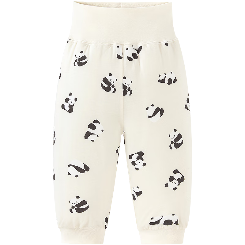 Minibala Padded Boys Girls Baby Thermal Comfortable High-Waist Belly Protection Warm Cute Homewear Set