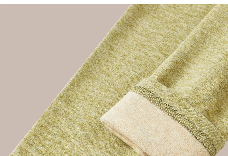 Urban Beauty Women's Thermal Underwear Set Autumn Top and Bottom Winter Cashmere Silk Half Turtleneck Windproof Heated Fleece Lined Warm Set 36