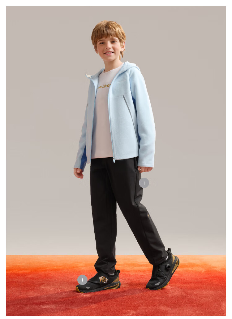 MoodyTiger Kids Hooded Warm Water-Repellent Leather Jacket Autumn 2025 New Boys' Breathable Soft Coat Girls' Sportswear 15