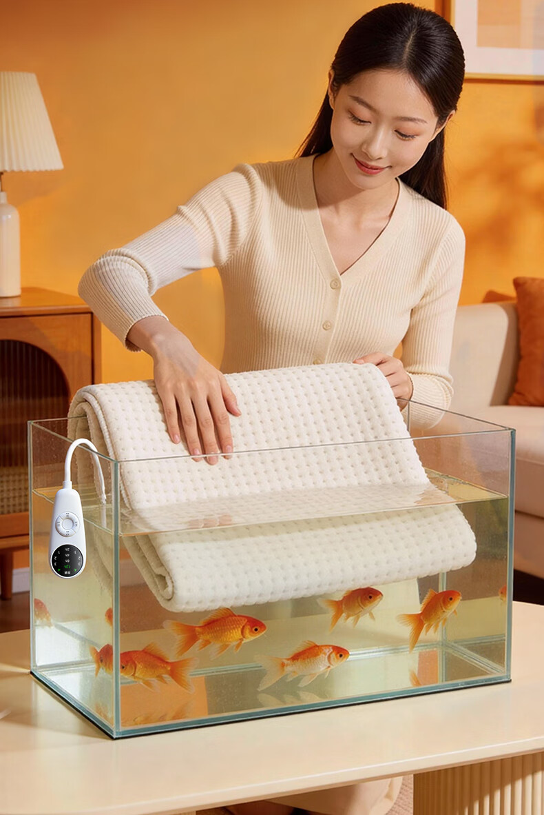 CHIGO Graphene Double-Person Dual Temperature Control Waterproof Electric Heating Blanket 1.5x1.8m with High-Temperature Power-Off and 3C Certification 3