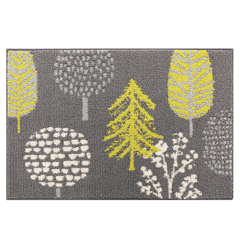 Dajiang Entrance Mat, Doormat for Entryway, Foyer Rug, Polypropylene Floor Mat for Doorway, 80x110cm, Leaf Patter
