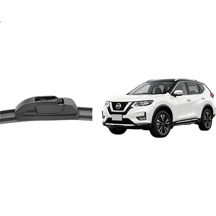 Комплект дворников Qilinguang для Nissan X-Trail (T32) 2014-2023 и Nissan Qashqai (J11) 2016-2023, бескаркасные, 2 шт. (26 + 17 дюймов)