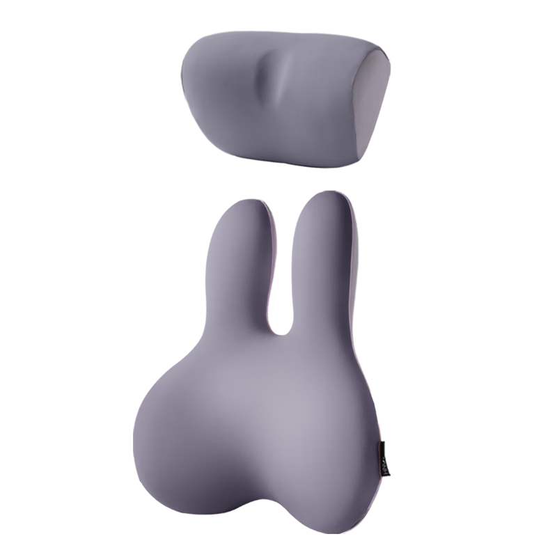 H.nos Car Lumbar Support Headrest Cushion Waist Pillow Car Backrest Female Driver Long-distance Travel New Energy Vehicle Neck Protection Set