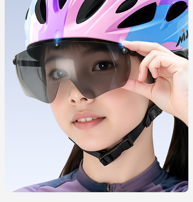 Kids Balance Bike Helmet with Goggles Professional Riding Skateboarding Ice Skating Protective Set for Boys and Girls 15