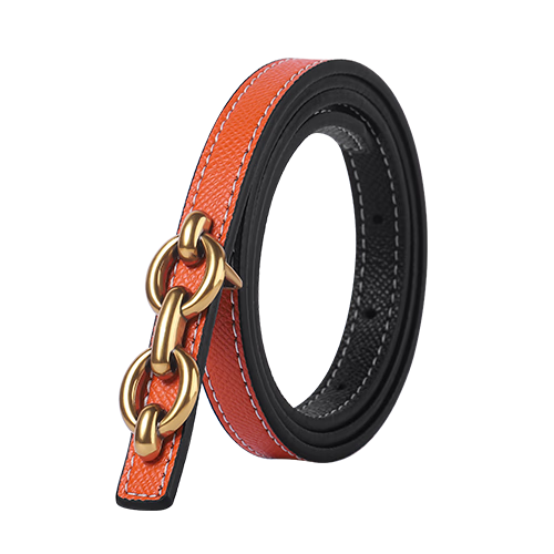 CARTELO Women's Leather Belt Cowhide Decorative Slim Skirt Belt Fashion Casual Versatile Pin Buckle Gift