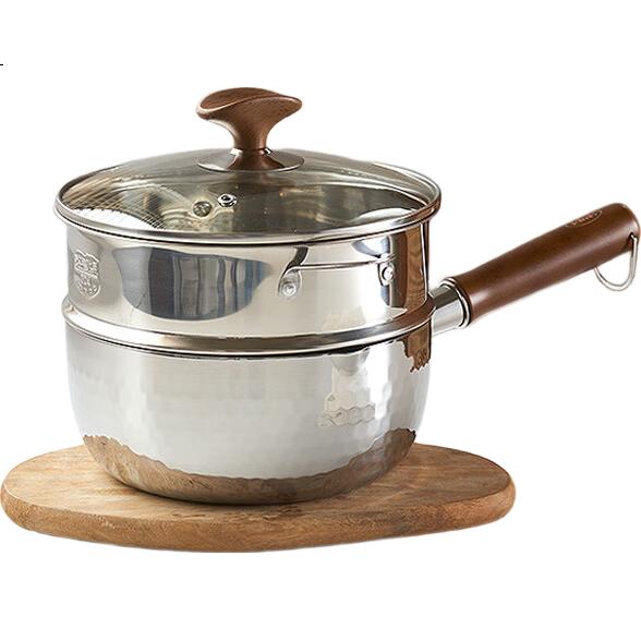 Кастрюля Kims Cook, 22 см, с дуршлагом, из нержавеющей стали 316L, 5-слойная, для детского питания и лапши, с композитным дном