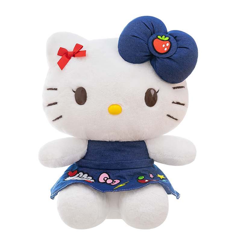 Hello Kitty Sanrio Plush Toy Doll Stuffed Animal Pillow Decoration Birthday Gift for Girls, Cat Cat Figurine