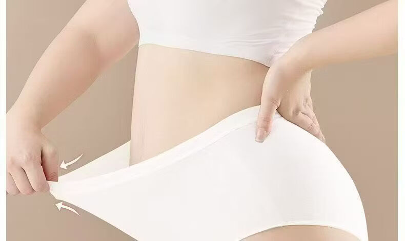 Qihaiqiu Disposable Underwear Plus Size High Waist 210 Jin Maternity Postpartum C-Section Antibacterial Purple Shorts 4 Pieces XXXXXL 4