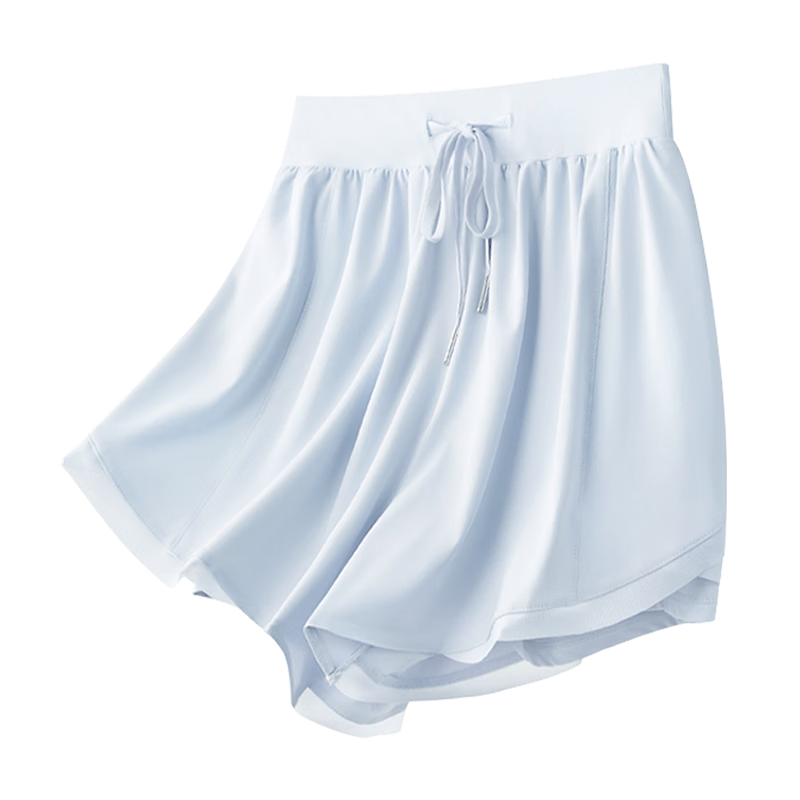 Free Style Women's Two-in-One Loose Sports Shorts Anti-Exposure Running Fitness Training Pilates Yoga Skort