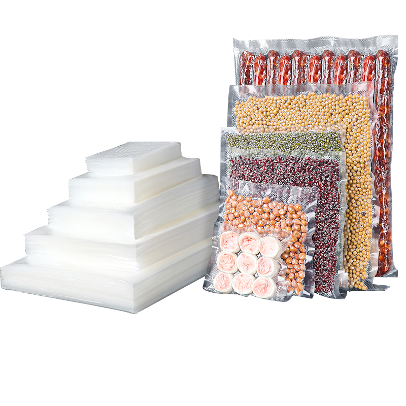 Jiabangshou Vacuum Sealing Machine, Food Packaging Machine, Thickened Mesh Plastic Sealing Bags for Vacuum Pouches, Food Preservation Bags, 20*25cm