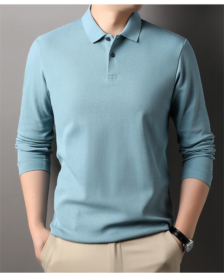 ROMON 100% Cotton Short Sleeve Men's Classic Business Polo Shirt Casual Solid Color Base Layer Black 3XL 15