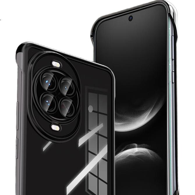 Чехол для Huawei Nova 14 Ultra, противоударный, ультратонкий, с защитой камеры, графитовый черный