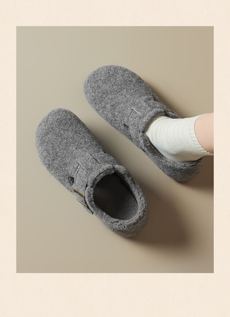ZHR Birkenstock Women's New Casual Slip-On Flat Shoes JQ07FF Light Gray Size 34 2