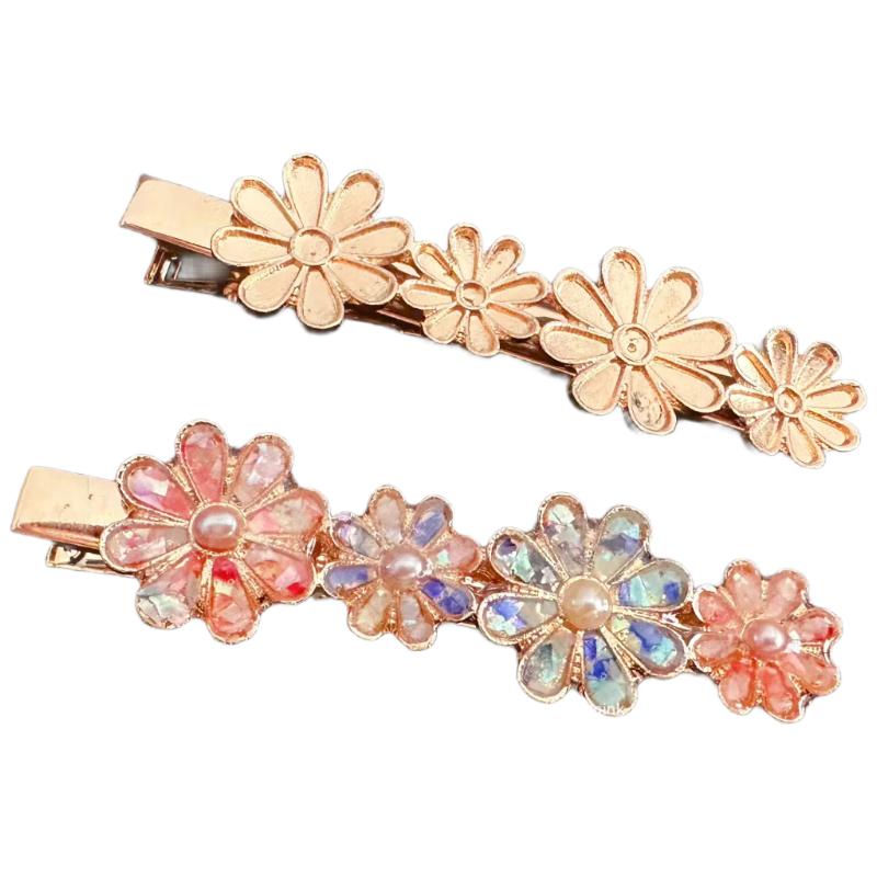 Lankupa Children's Educational Toy Girls Gift Intangible Cultural Heritage Raden Handmade DIY Set Accessories Hairpin Brooch Hairpin Materials
