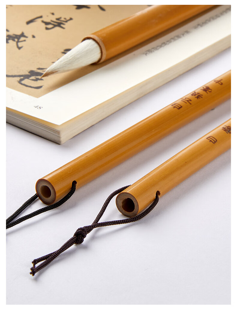 Liupinshuyuan Mixed Hair Calligraphy Brush Set for Beginners' Chinese Calligraphy And Painting - Small Regular Script, Medium Regular Script, Large Regular Script, And Running Script [Set of 3 Premium Brushes] 15