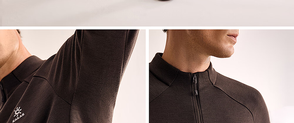 KAILAS XM4 Merino Wool Fleece Half-Zip Thermal Base Layer Anti-Static Stand Collar Sweatshirt Autumn Winter 9