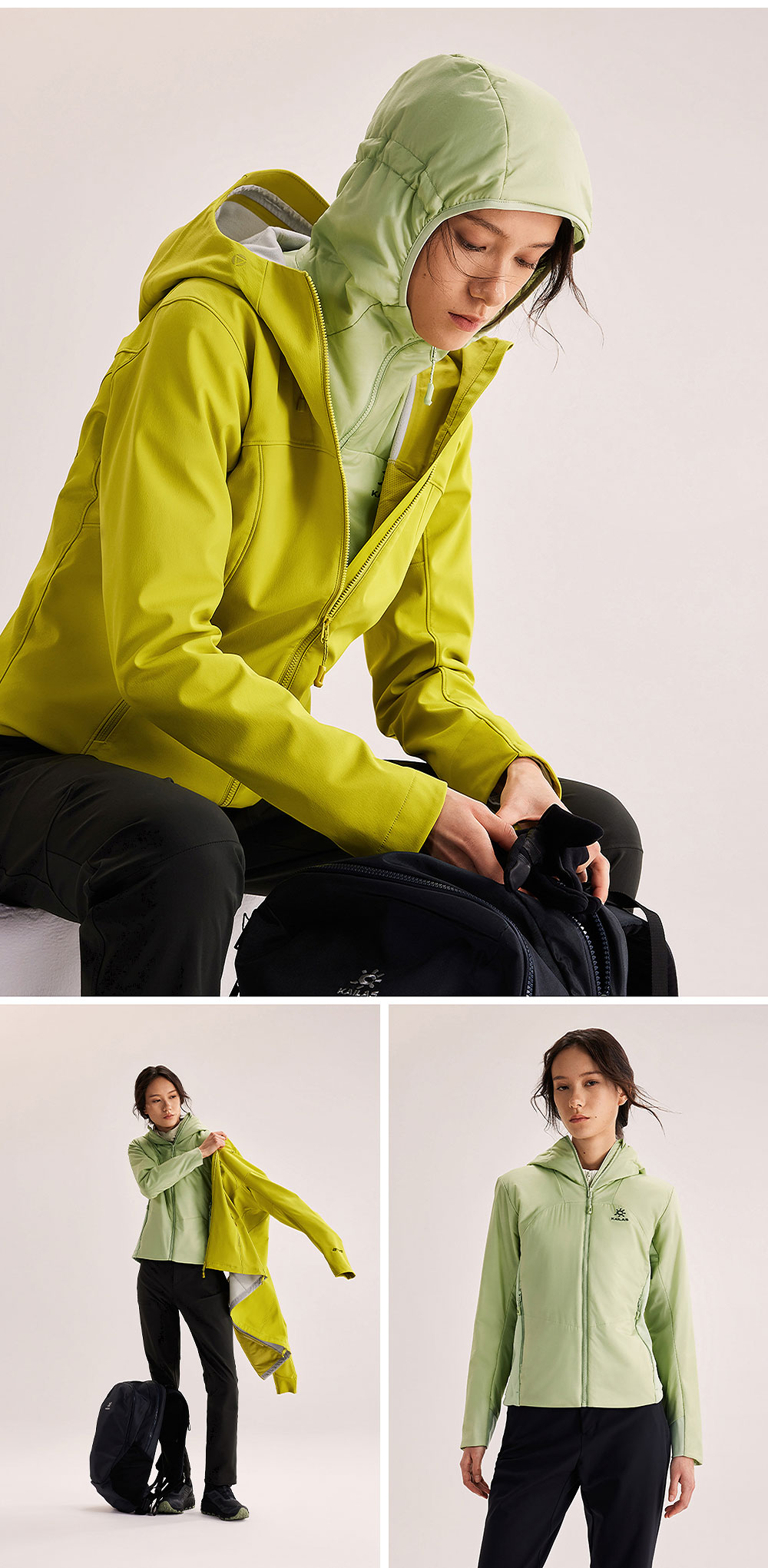 KAILAS KAILAS AT80 Men's Sports Cotton Jacket APEXHEAT Warm Breathable Windproof Hooded Coat Autumn Winter 12