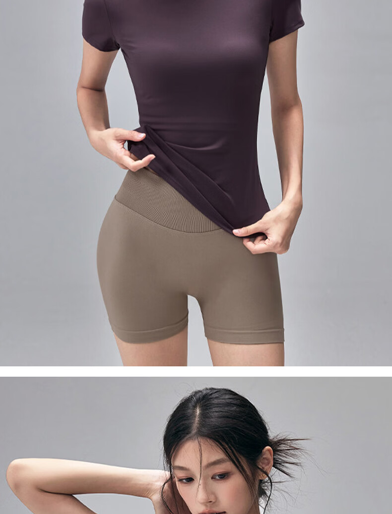 Free Style Women's Summer Quick-Dry Sports Short Sleeve Yoga Top Outdoor Running Fitness T-Shirt Pilates Training Wear 14