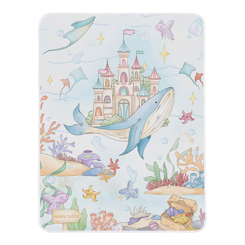 More Rabbit Baby Waterproof Washable Breathable A-Class Large Urine Pad for Boys and Girls Diaper Care Mat 70*100cm