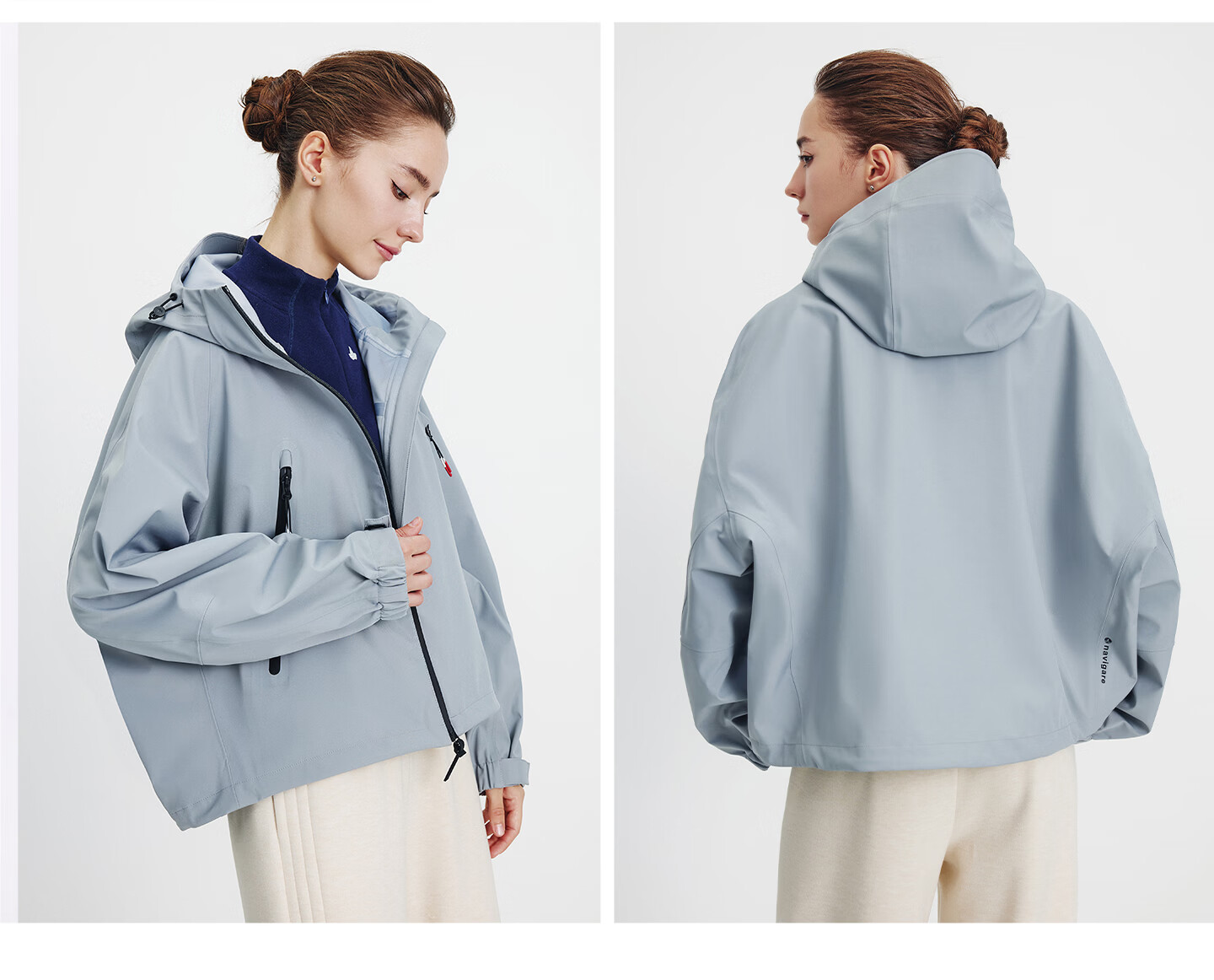 Navikail Italian Small Sailboat Women's 2025 Autumn Winter New Hooded Loose Windproof Outdoor Jacket 2331005504 19
