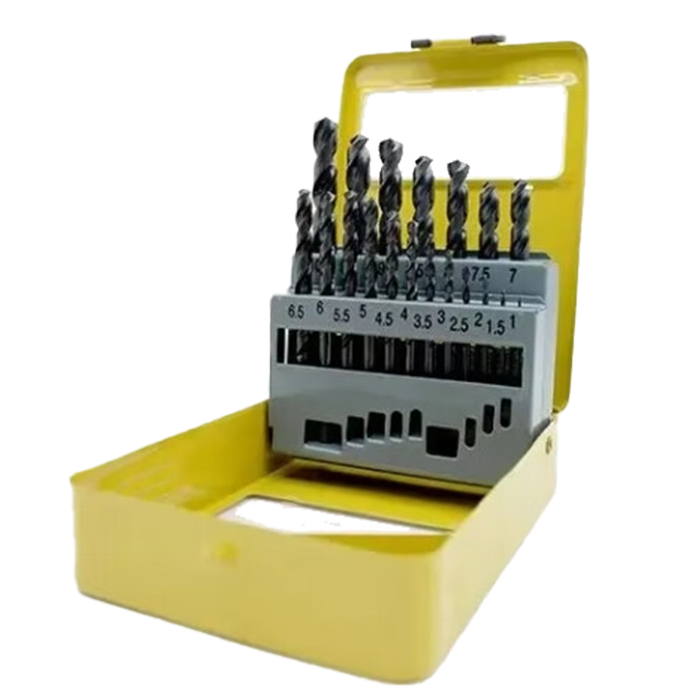 Fangdaiwang Twist Drill Set, High-Speed Steel Twist Metal Iron Sheet Hole Drilling Bit, 13-Piece Set for Hand And Bench Drills