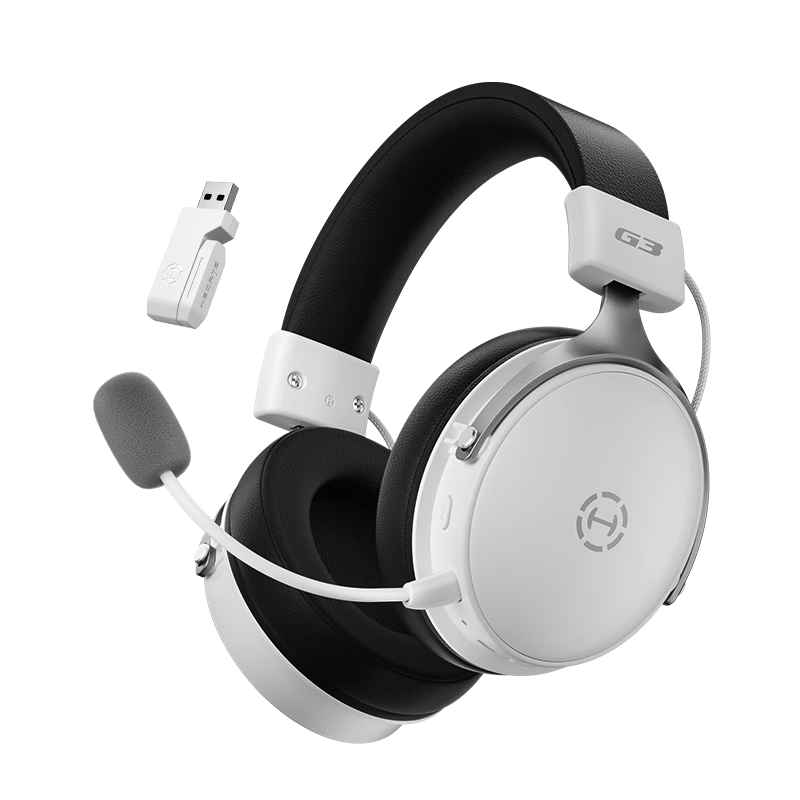 EDIFIER HECATE G3 Wireless 2.4G Wired Bluetooth Quad-Mode THX Spatial Sound Over-Ear Gaming Headset for PC Wireless Delta FPS PUBG Panda White
