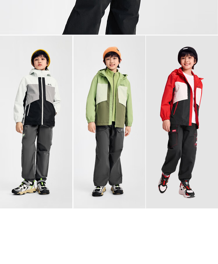 BALABALA Kids Fleece Two-Piece Set Boys' Jacket 2025 Spring Autumn Cotton Waterproof New Year Outfit 1