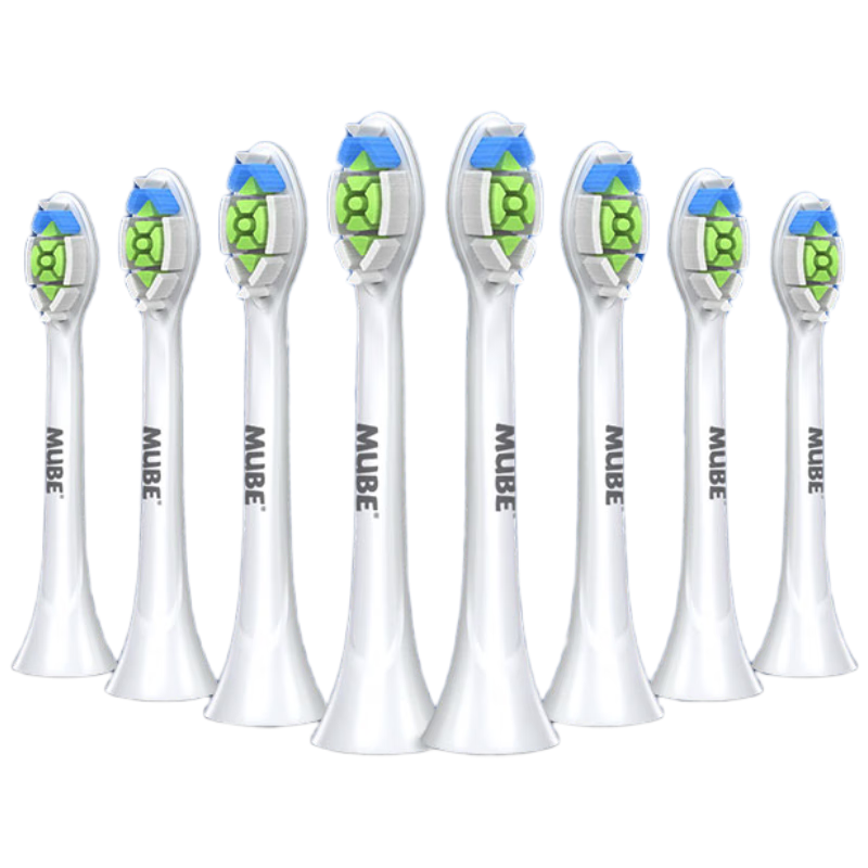 MUBE Compatible Philips Electric Toothbrush Heads for HX6063/67/96/5181/61/71 and HX3/5/6/7/8/9 Series