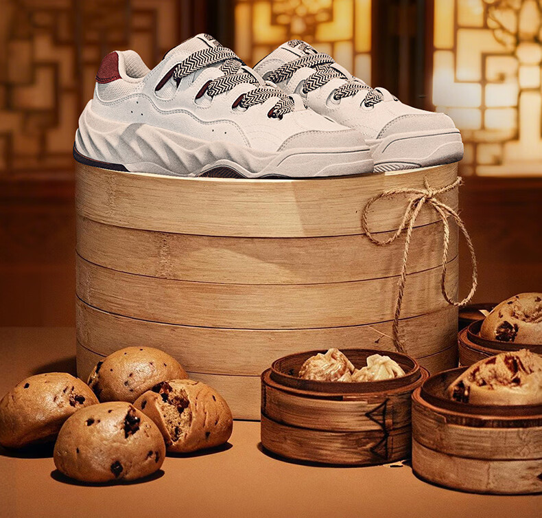 ERKE Men's Sneakers 2026 New Lightweight Thick-Soled Casual Sports Shoes | Brown Sugar Mantou 2