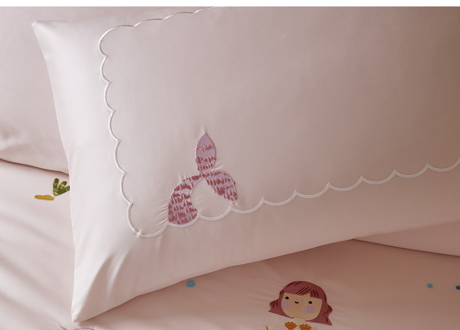 MIDO HOUSE Mingdu 60S Pro Cotton Four-Piece Bedding Set All-Season Sheet Fitted Sheet Duvet Cover - Starfall Christmas Island 1.8m Fitted Sheet Version 15