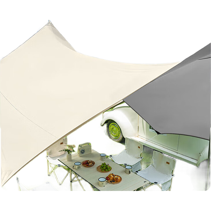 Jiuchangu Tent Blackout Outdoor Camping Picnic Sunshade Rainproof Portable 3x3m Square Oxford Cloth Canopy 8065