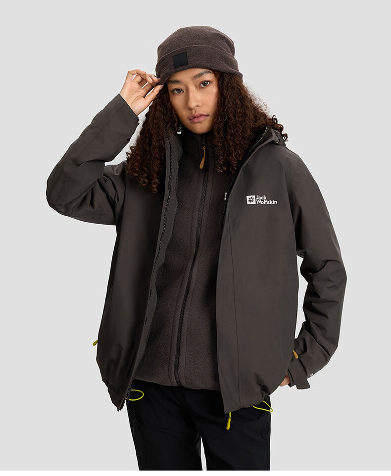 JackWolfskin CRUSH'IN Fleece Liner 3-in-1 Jacket 5012776 Navy Blue 2XL 54