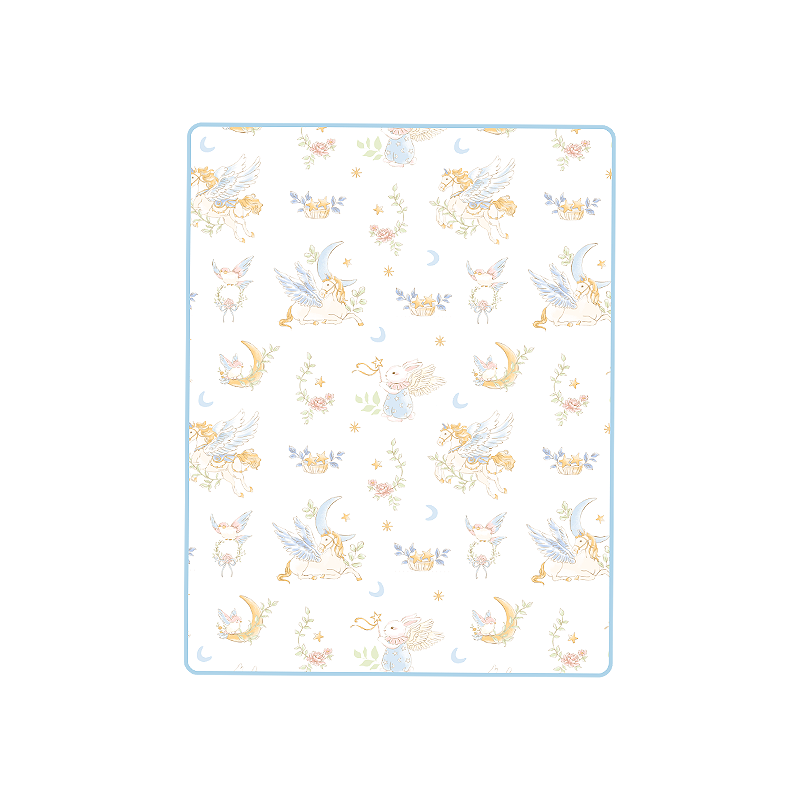 AIBEDILA Baby Waterproof Breathable Washable Urine Pad Newborn Diaper Mat 80x100cm Dream Horse Starry Sky
