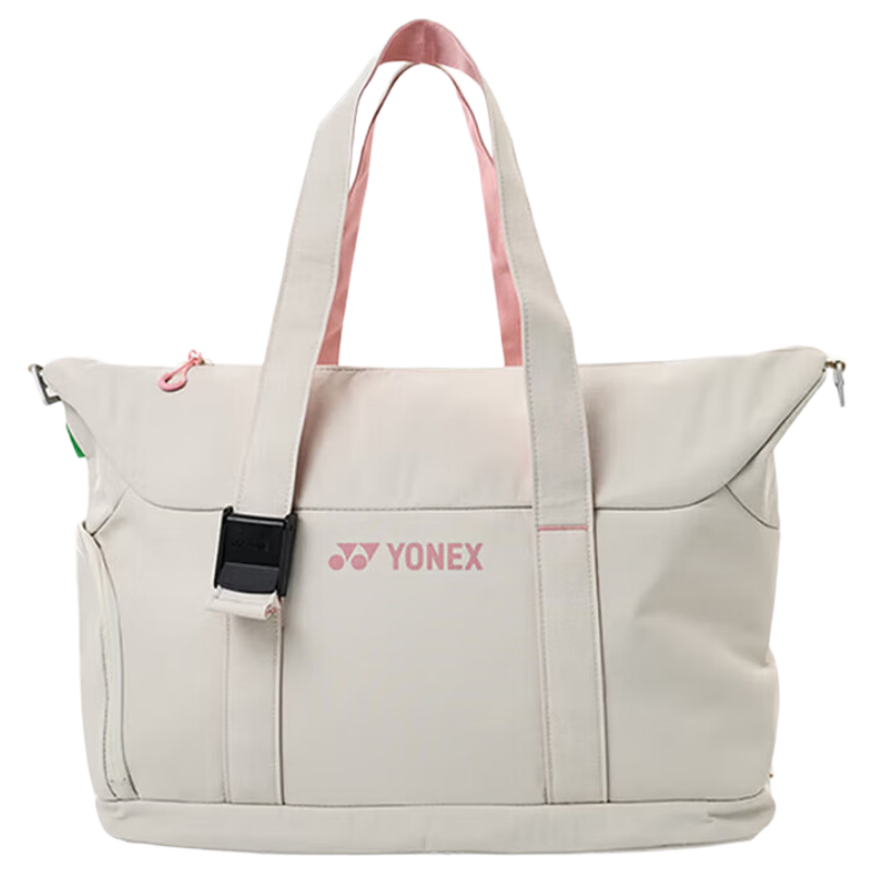 YONEX Badminton Bag, Shoulder Bag, Handbag, Large Capacity, Separate Shoe Compartment, Racket Compartment, BA368CR, White