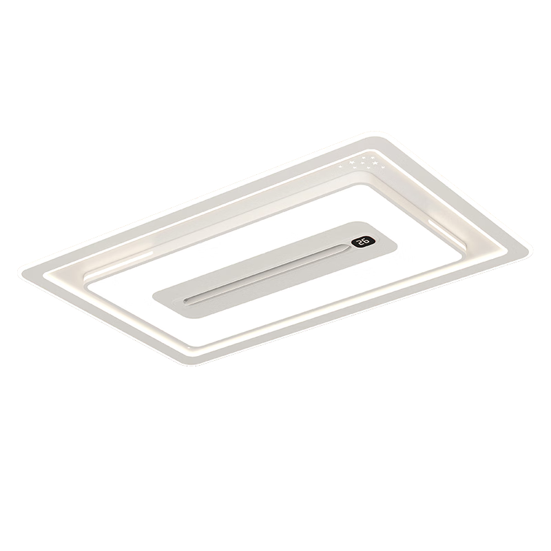 Great Wall LED Bladeless Fan Light Integrated Modern Minimalist Living Room Bedroom Dining Room Smart Voice Control Zhongshan Lighting 2025 Model